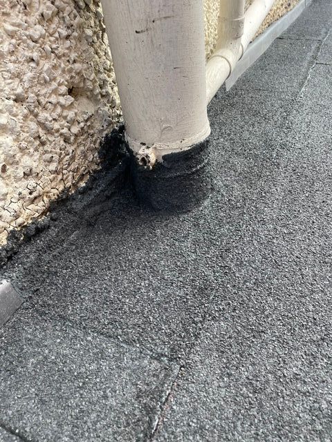 intricate flat roof detail work