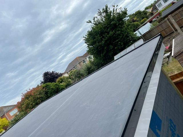EPDM waterproofing on a detached flat roof