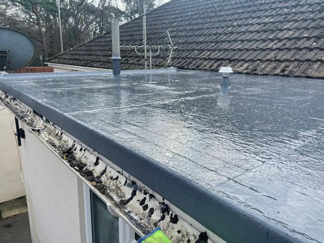 Polyurethane waterproofing on extension