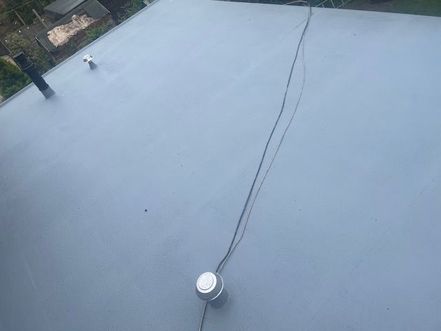 Polyurethane flat roof
