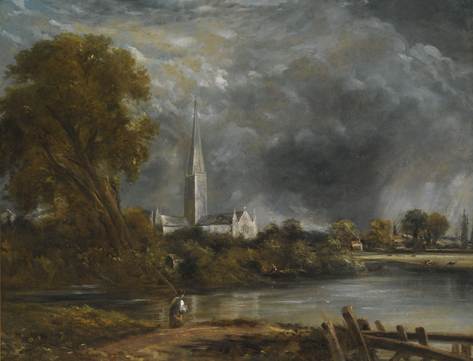 Salisbury Cathedral from the meadows (1)