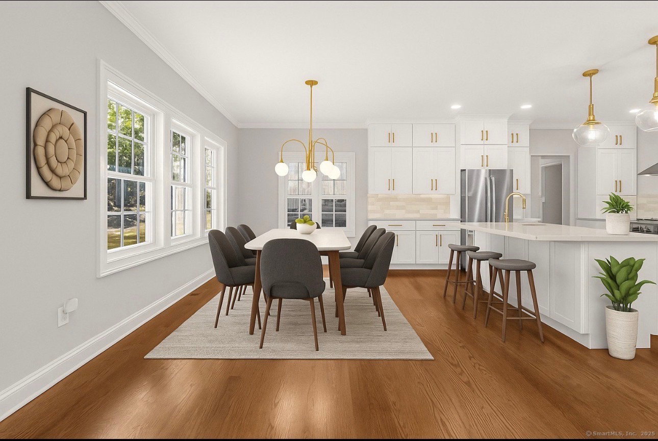 Slim White shaker with 203 Gold Calacatta Quartz