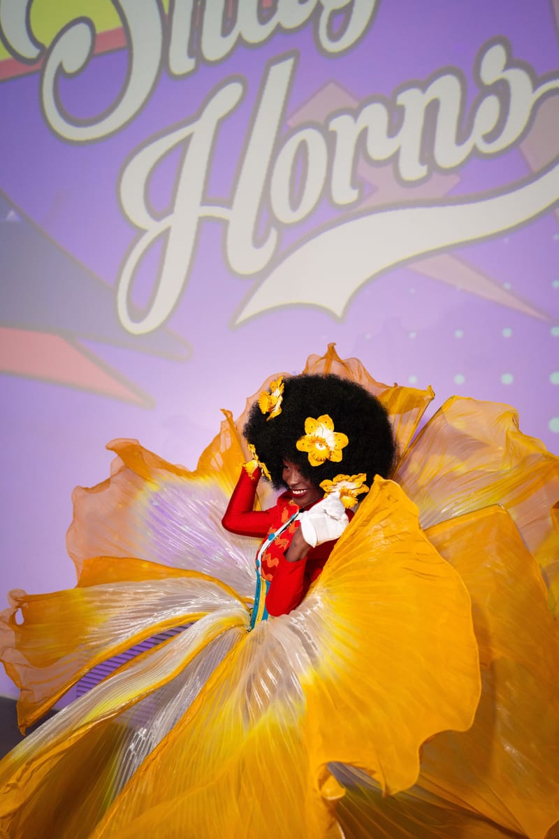 Wearable Whimsy: Pop Art Meets Painterly Elegance