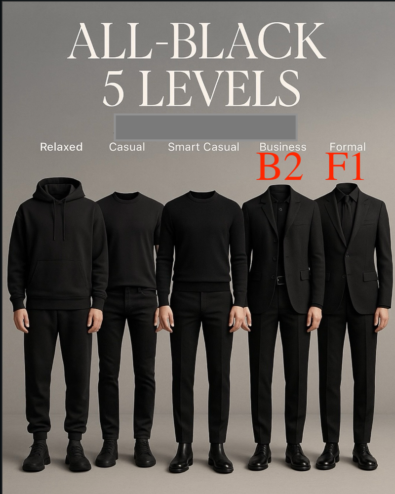 All Black Staff Apparel