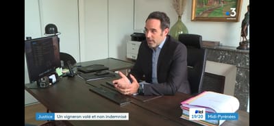 Retrouvez l'entretien de Maitre François Roujou de Boubée avec France 3 concernant l’affaire des « Vins Brumont »