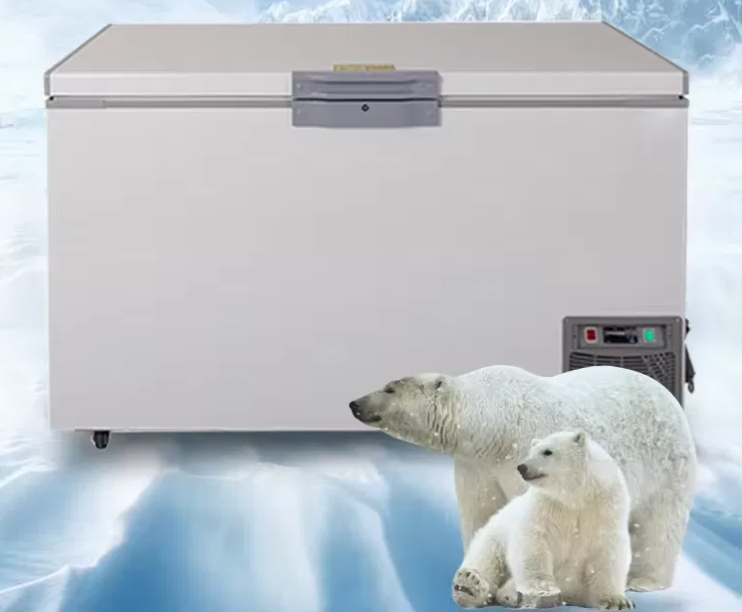 What specialized industries are low-temperature commercial freezers suitable for?