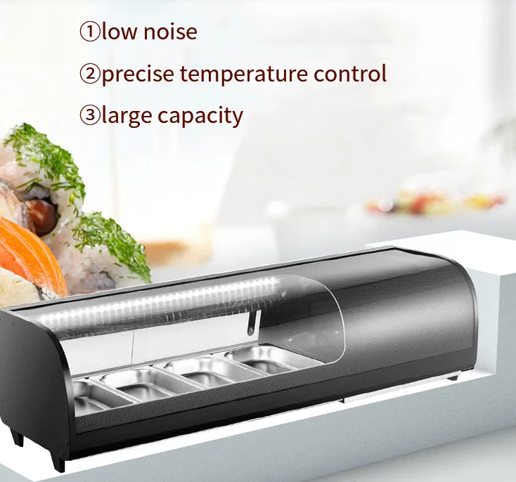 How to solve the noise problem of commercial sushi display cases?