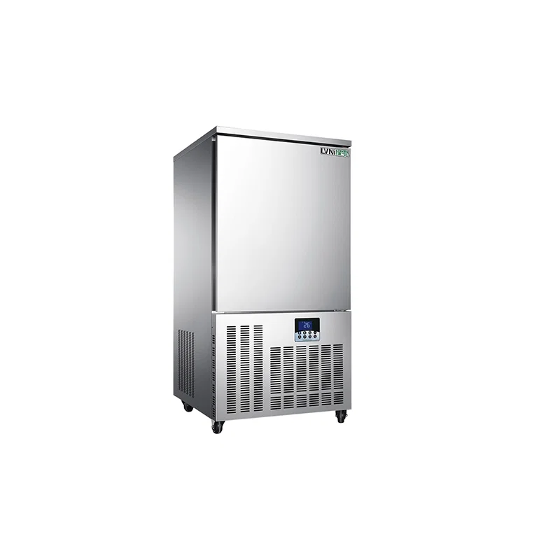 What causes severe frost buildup in a blast freezer?