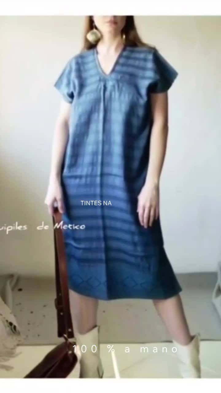 Huipil Mini / Estilo vestido a la rodilla 