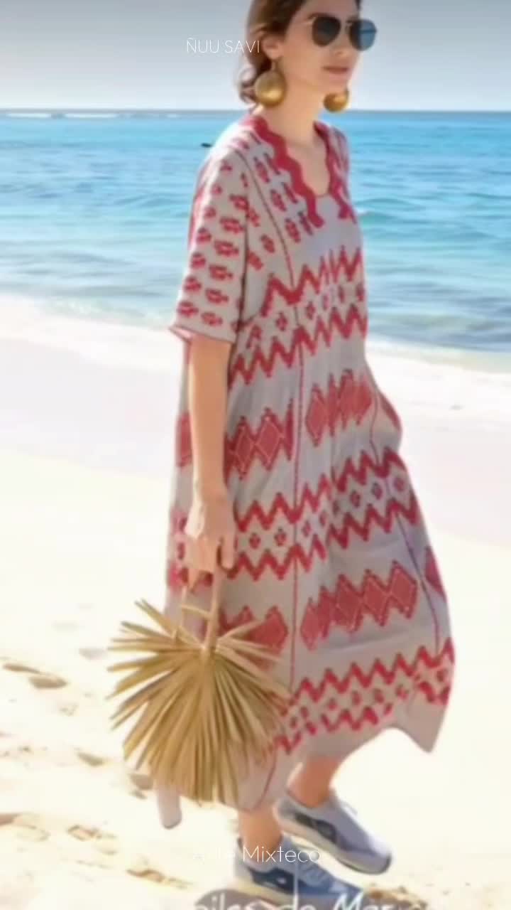 Huipiles Tres lienzos Maxi Vestidos