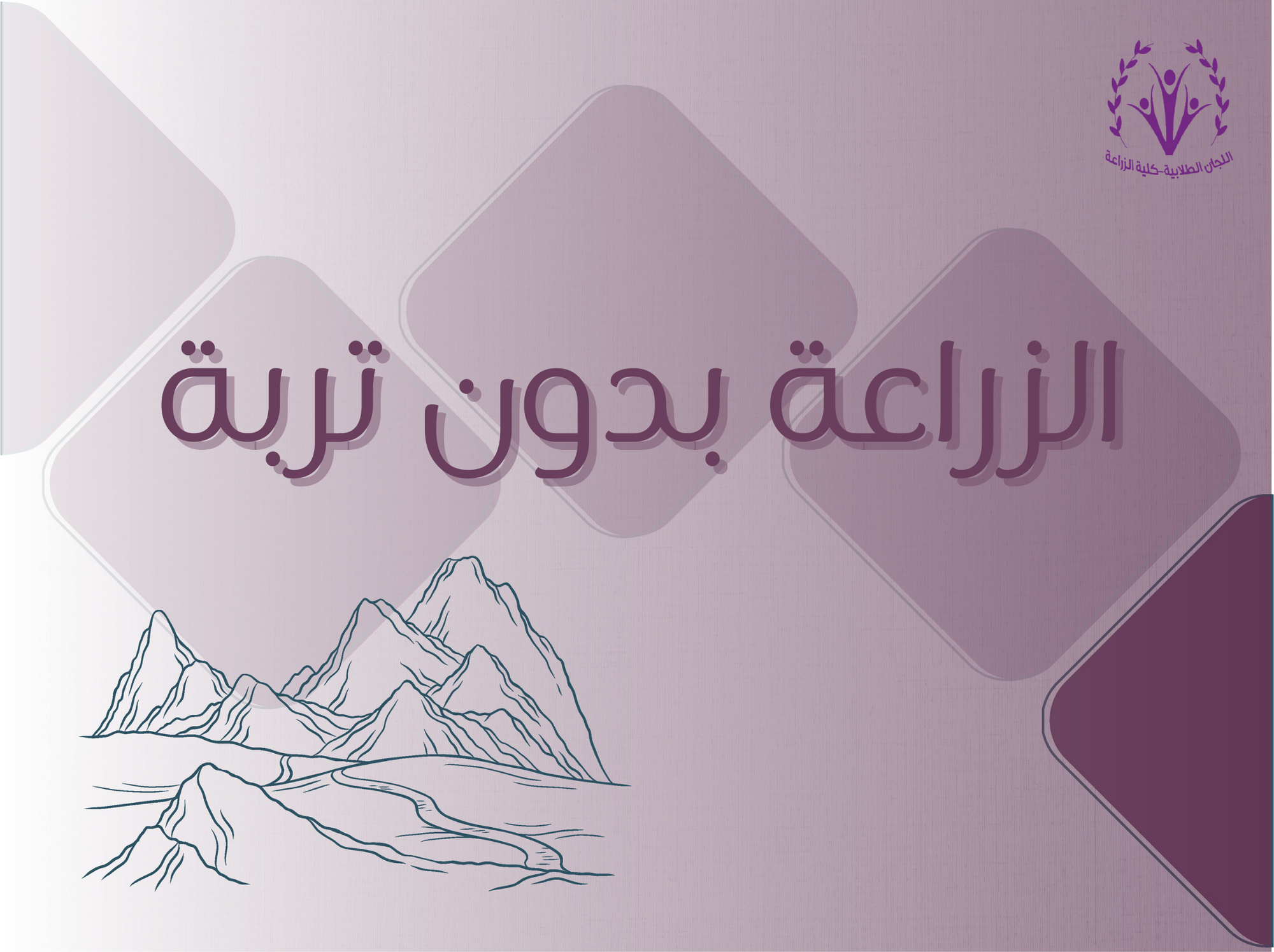 الزراعة بدون تربة