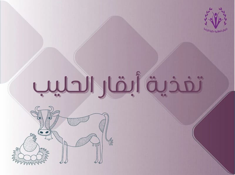 تغذية أبقار الحليب 🐮🐄