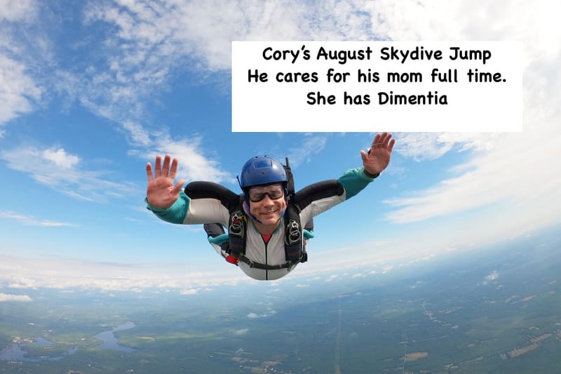 $100 Cory's August Skydive Jump