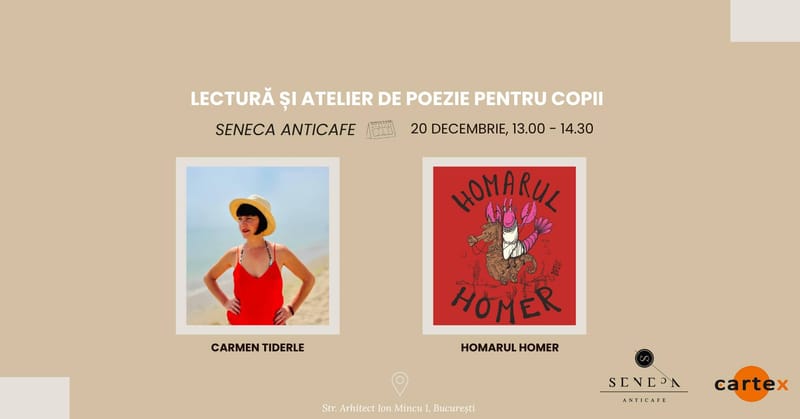 Lectură și atelier de poezie cu Carmen Tiderle