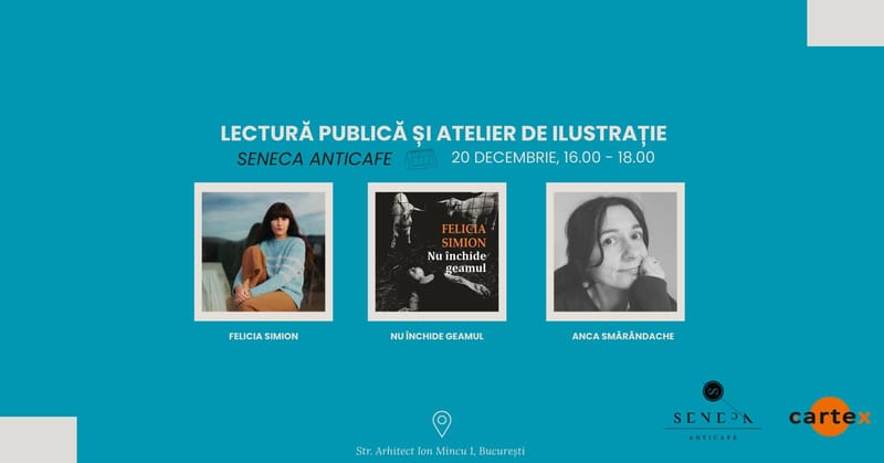 Lectură publică și atelier de ilustrație - Felicia Simion și Anca Smărăndache