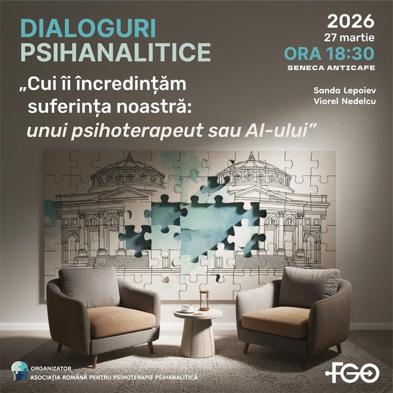 Dialoguri psihanalitice. Cui îi încredințăm suferința noastră: unui psihoterapeut sau AI-ului?