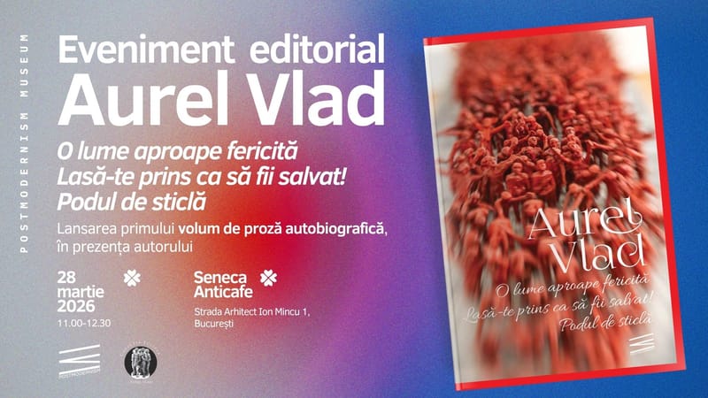 Lansare: primul volum de proză al sculptorului Aurel Vlad