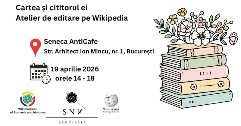 Cartea și cititorul ei 2026 - Atelier de editare pe Wikipedia