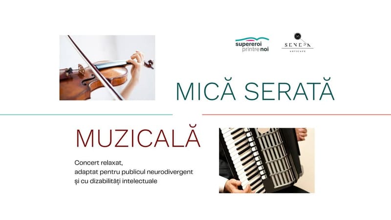 Mică serată muzicală. Concert relaxat, inclusiv și adaptat