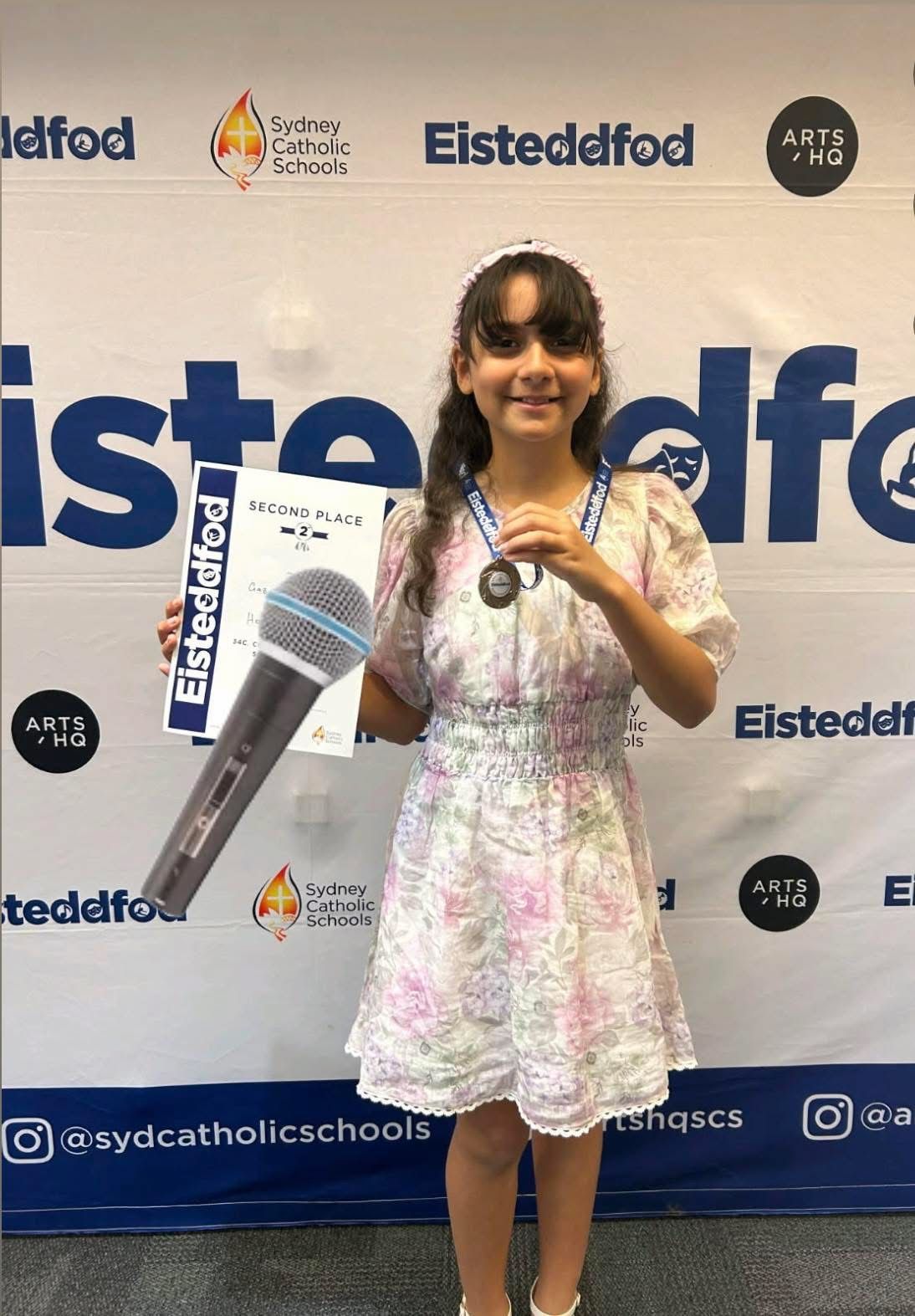 Congratulations Ella 2nd Place Eisteddfod