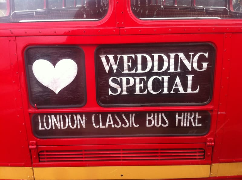 Central London Wedding Bus Hire