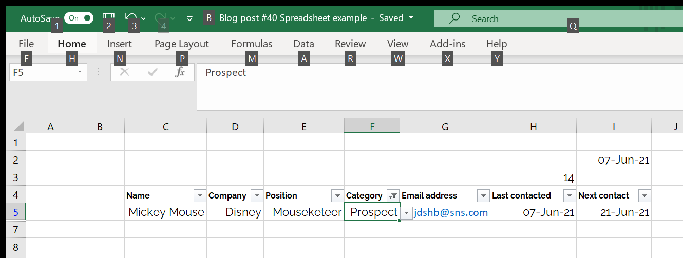 A 'Filter applied to Category column