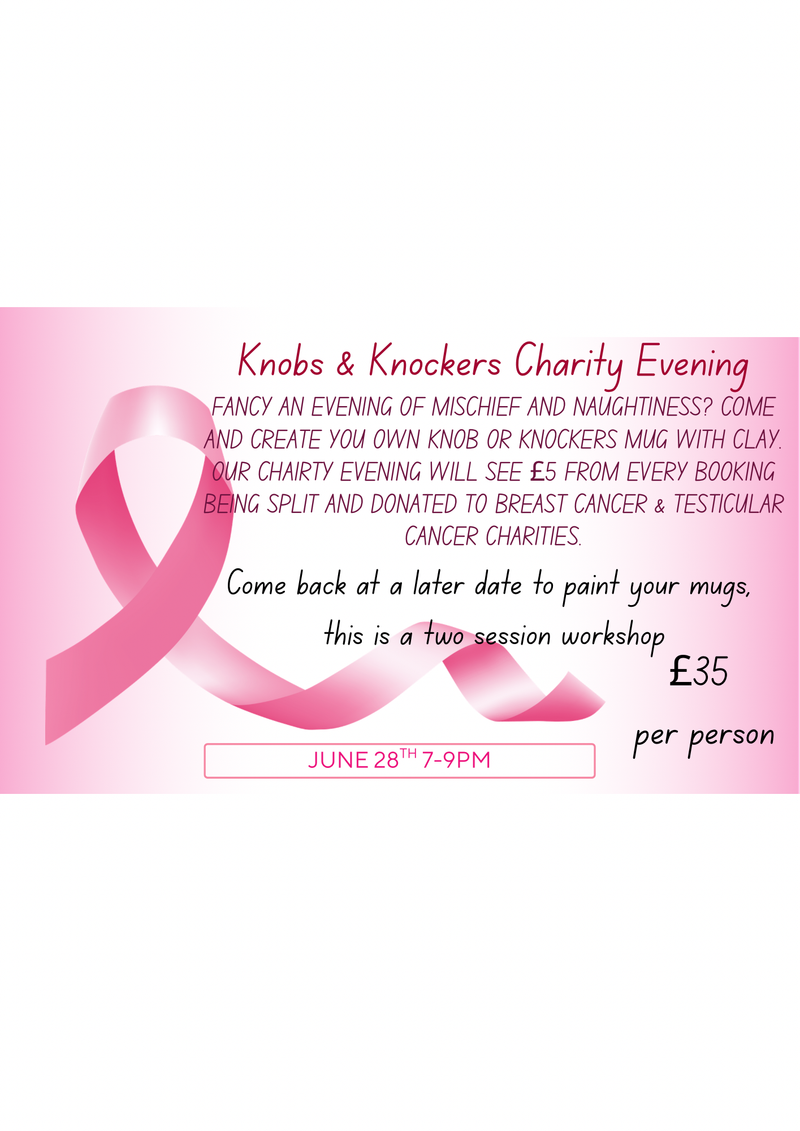 Charity Evening - Knob & Knockers Clay Mug Workshop