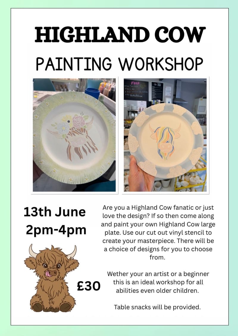 Highland Cow Painting Workshop
