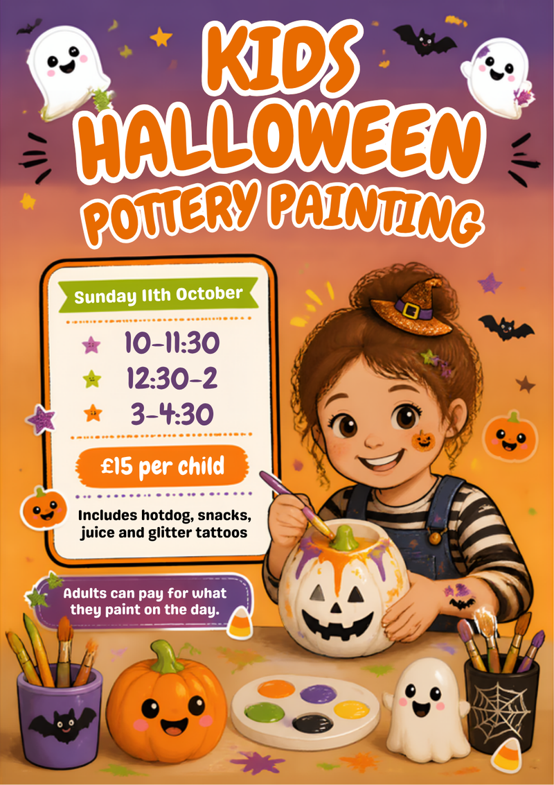 Kids Halloween Paint A Pot