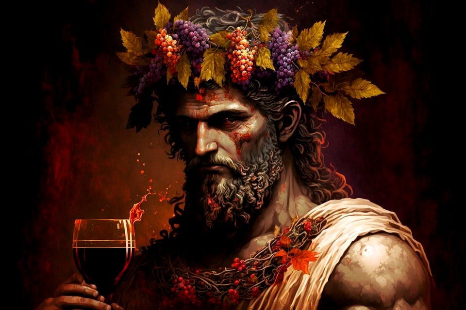 Dionysus Olympics Supper Chaos and Christ's Bread and Wine Supper Table