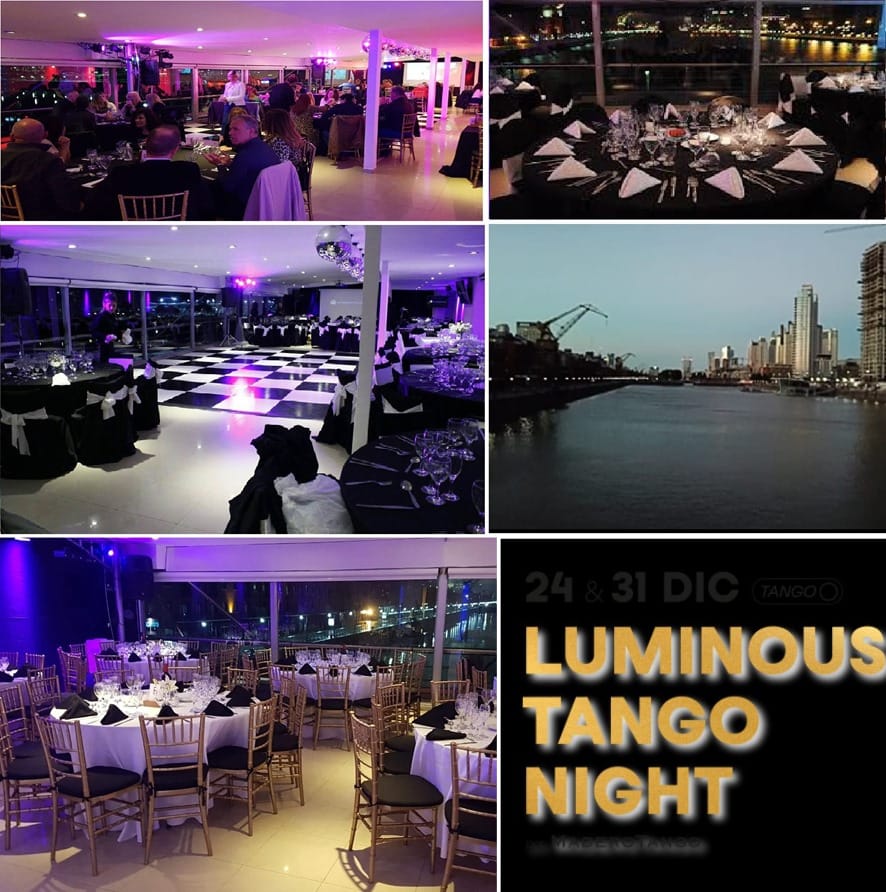 MIRADOR DIQUE UNO PUERTO MADERO FIESTA "Luminous Tango Night" 24 y 31 By Madero Tango