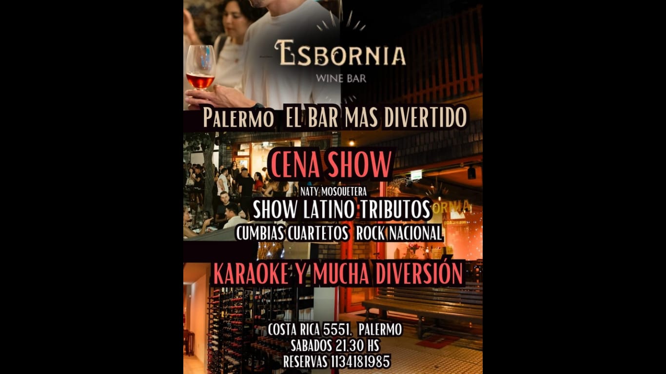 ATENCION!! NUEVO LUGAR  EN PALERMO CON CENA SHOW LATINO TRIBUTOS KARAOKE VINITO y MUCHA DIVERSION