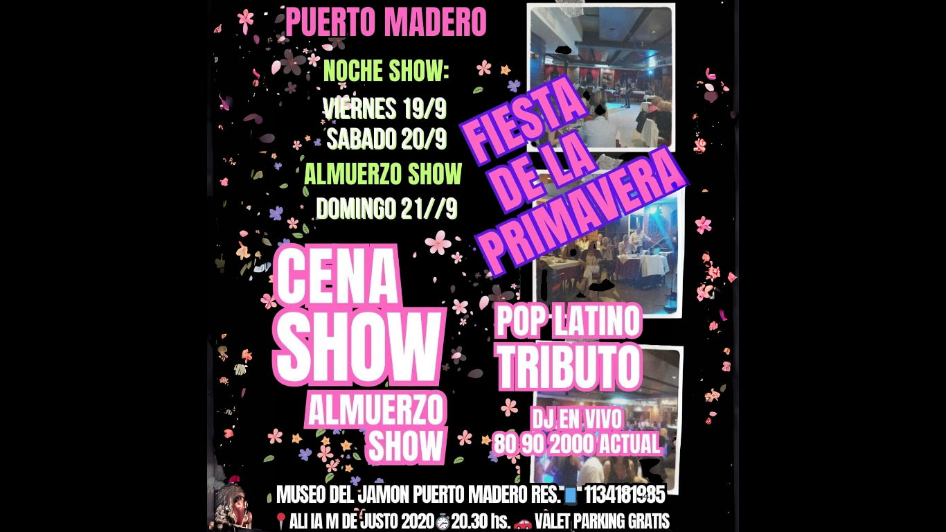 CENA SHOW DIA DE LA PRIMAVERA 🌼 2025 Y ALMUERZO SHOW