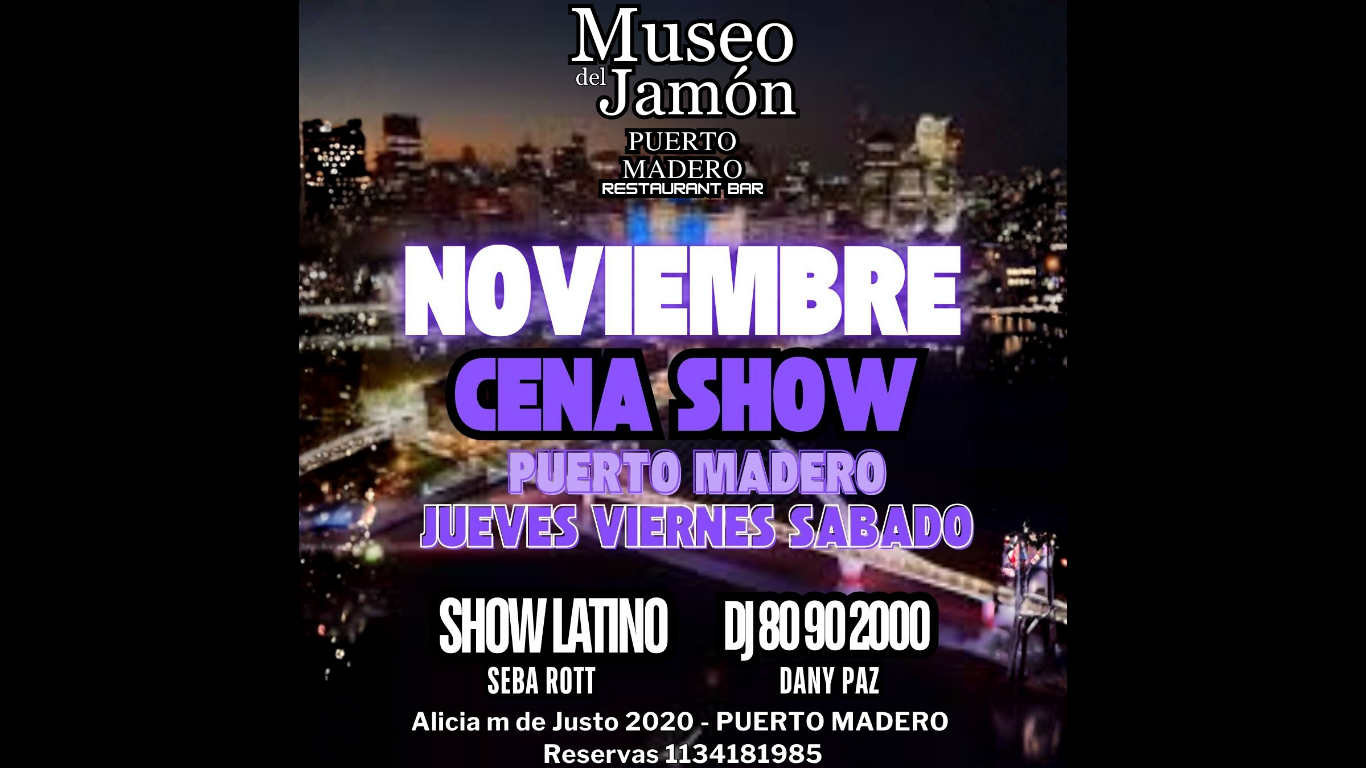 CENA SHOW NOVIEMBRE MIRA EL CRONOGRAMA COMPLETO