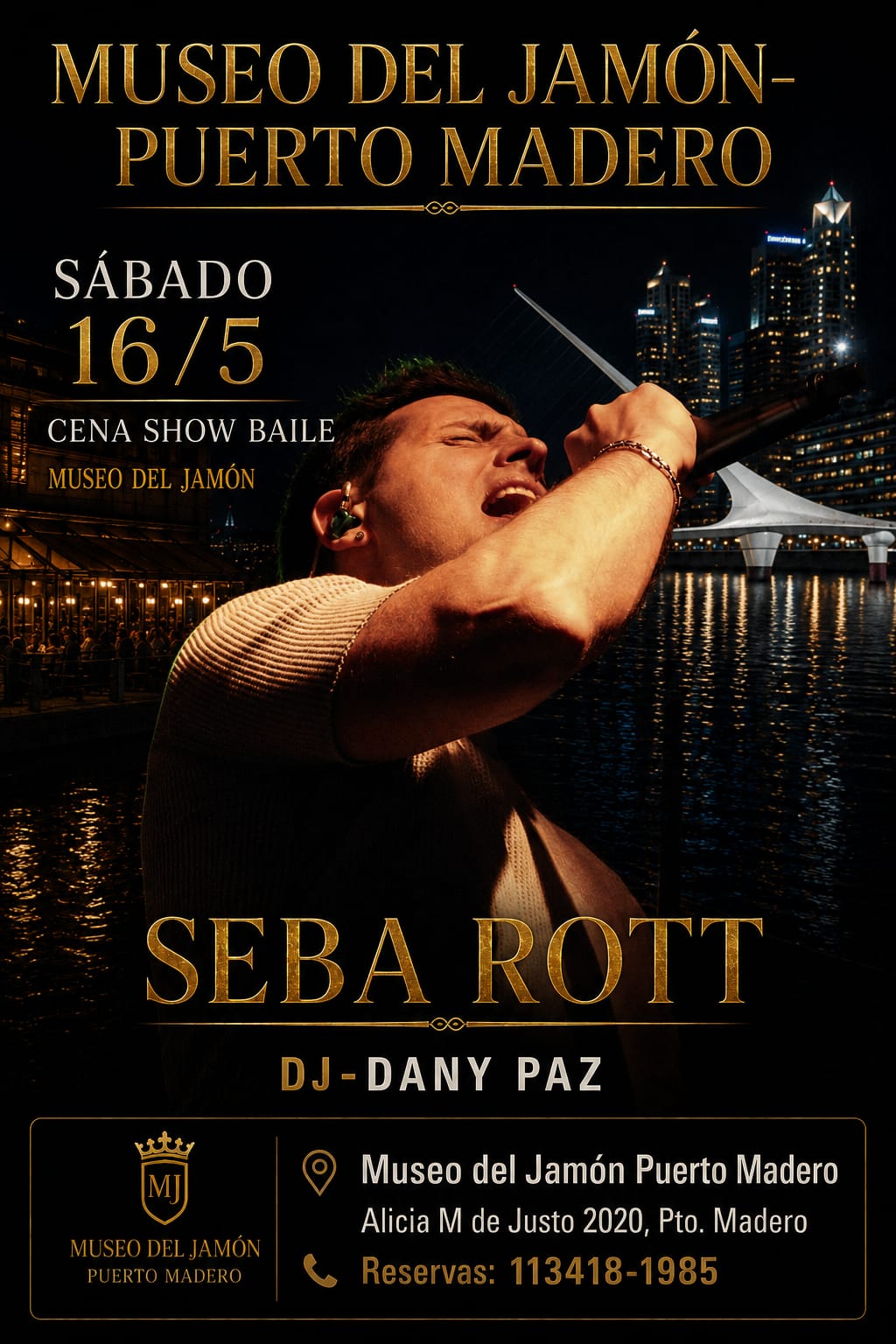 CENA SHOW POP LATINO y TRIBUTOS 🥂💃 SABADO 16/5