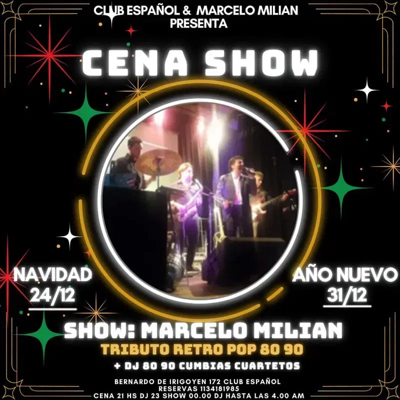 otra Propuesta CENA SHOW BAILE  80 90 LATINO en la City Porteña