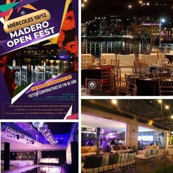 MADERO OPEN FEST 🥂 Un nuevo concepto en fiestas corporativas de fin de año 🎊 PUERTO MADERO