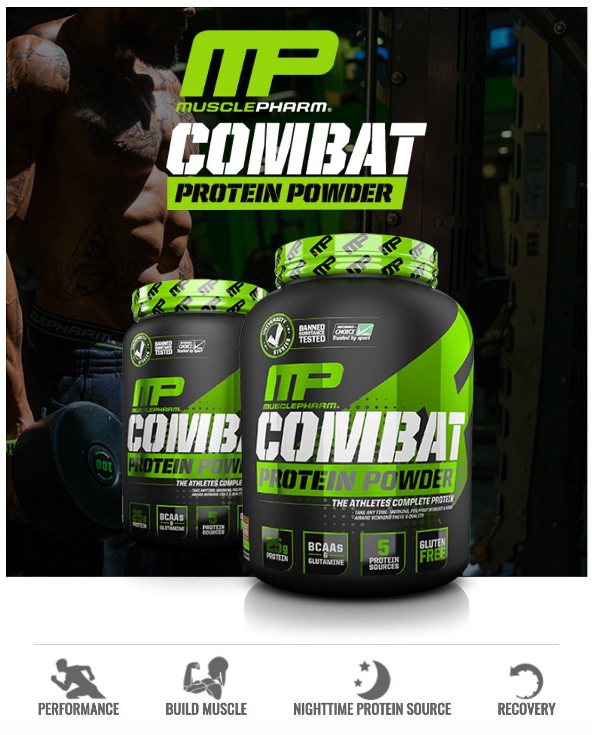 מאסל פארם תשלובת חלבונים - MusclePharm PROTEIN POWDER