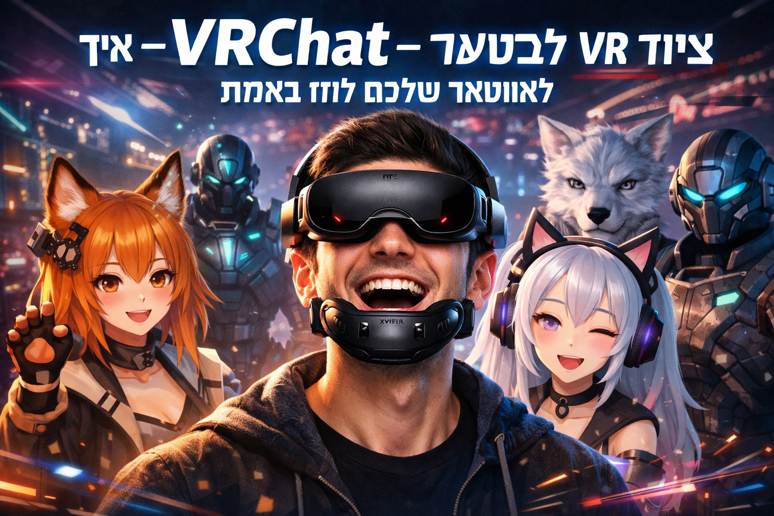 להפוך את האווטאר שלכם לחי באמת – ערכת VRChat מקצועית מבית VIVE