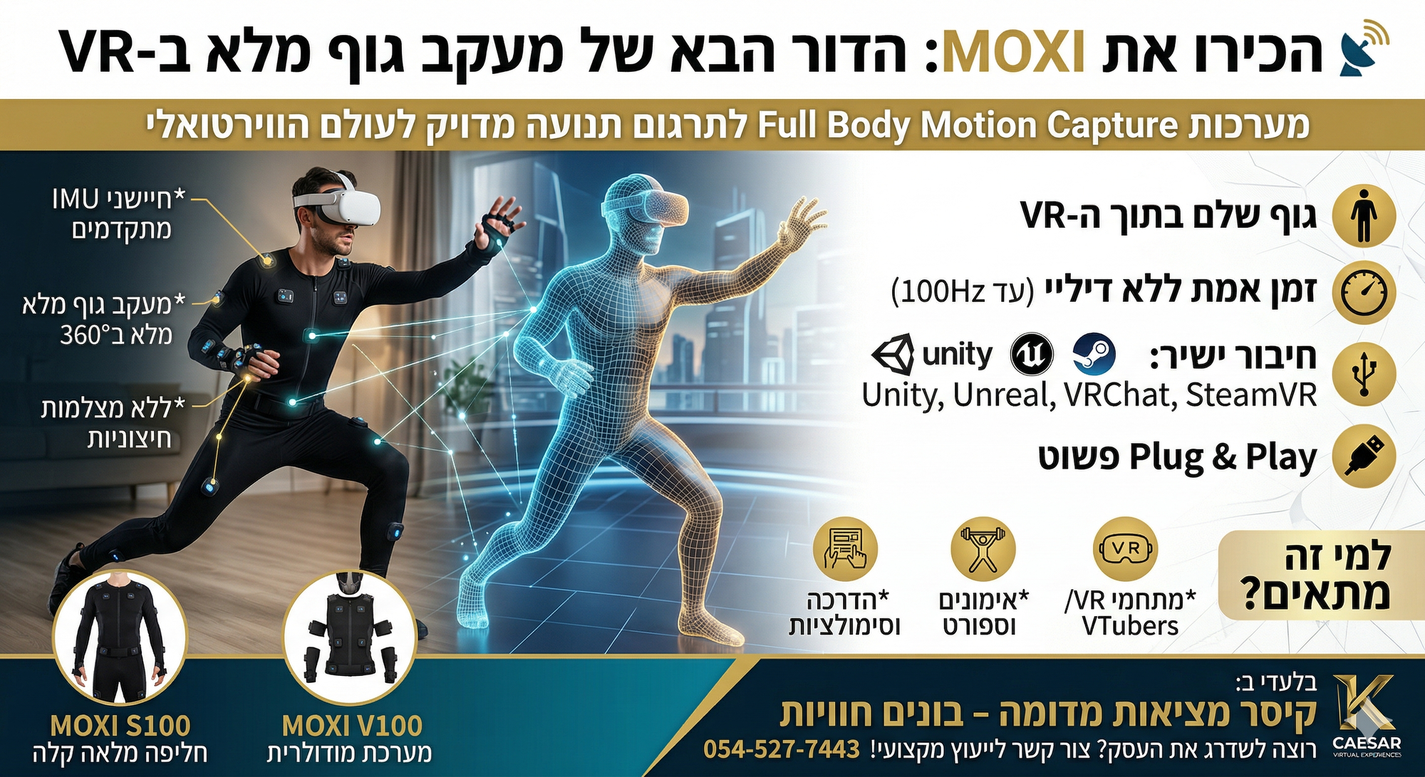 🎯 MOXI Motion Tracking – להפוך כל תנועה למציאות דיגיטלית