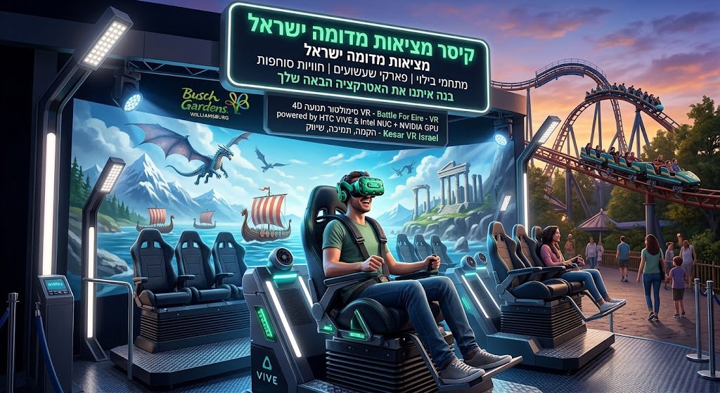 כיצד המציאות המדומה (VR) כובשת את פארקי השעשועים בעולם – ואיך תביאו את ההצלחה הזו לעסק שלכם בישראל