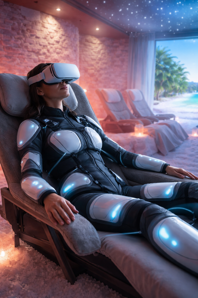 🌬️ העתיד של הרוגע כבר כאן: חדר מלח עם מציאות מדומה וטיפול גוף חכם