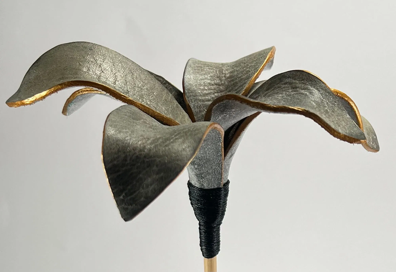 GILDED LILY WITH VASE