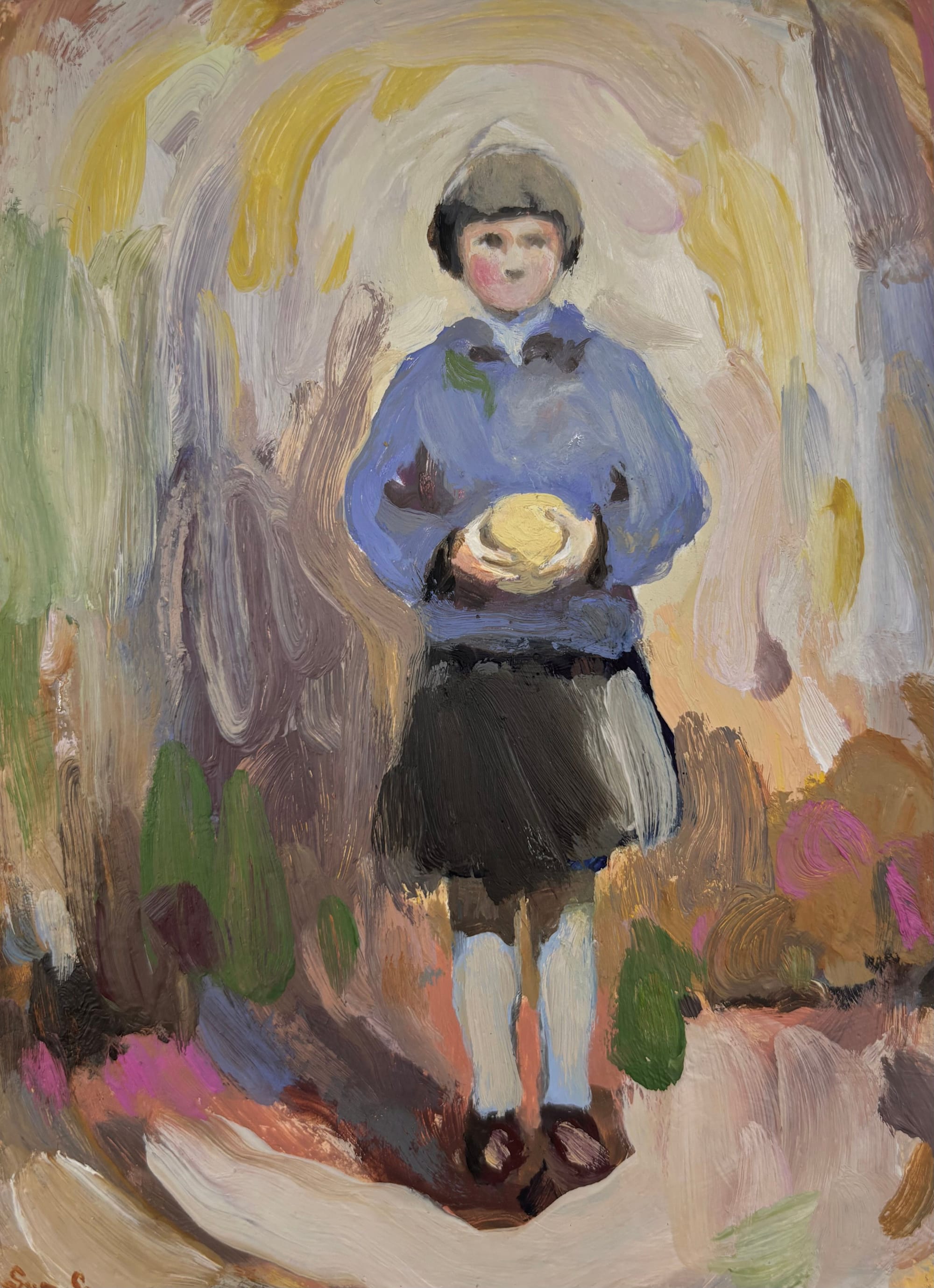 Jeune fille au ballon jaune