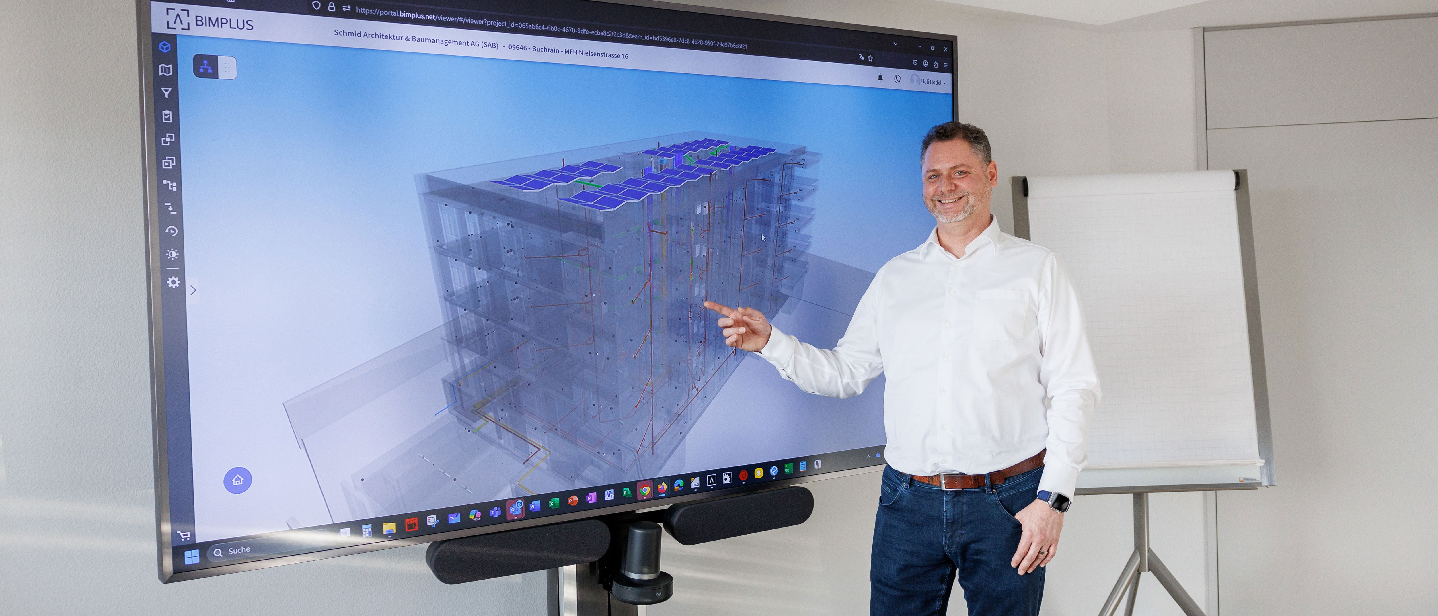 Ueli Hodel, Abteilungsleiter Architektur & Head of VDC/BIM bei Schmid Architektur & Baumanagement AG © Foto: ALLPLAN Schweiz AG