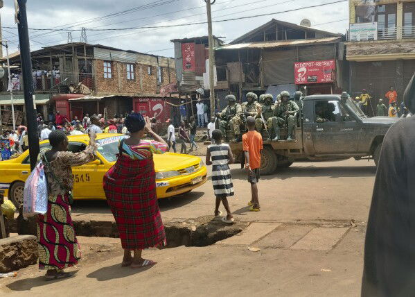 RWANDA-BACKED M23 REBELS PATROL THE CENTRE OF EAST CONGO'S SECOND-LARGEST CITY BUKAVU;IN SOUTH KIVU,MONDAY,FEB.17,2025.