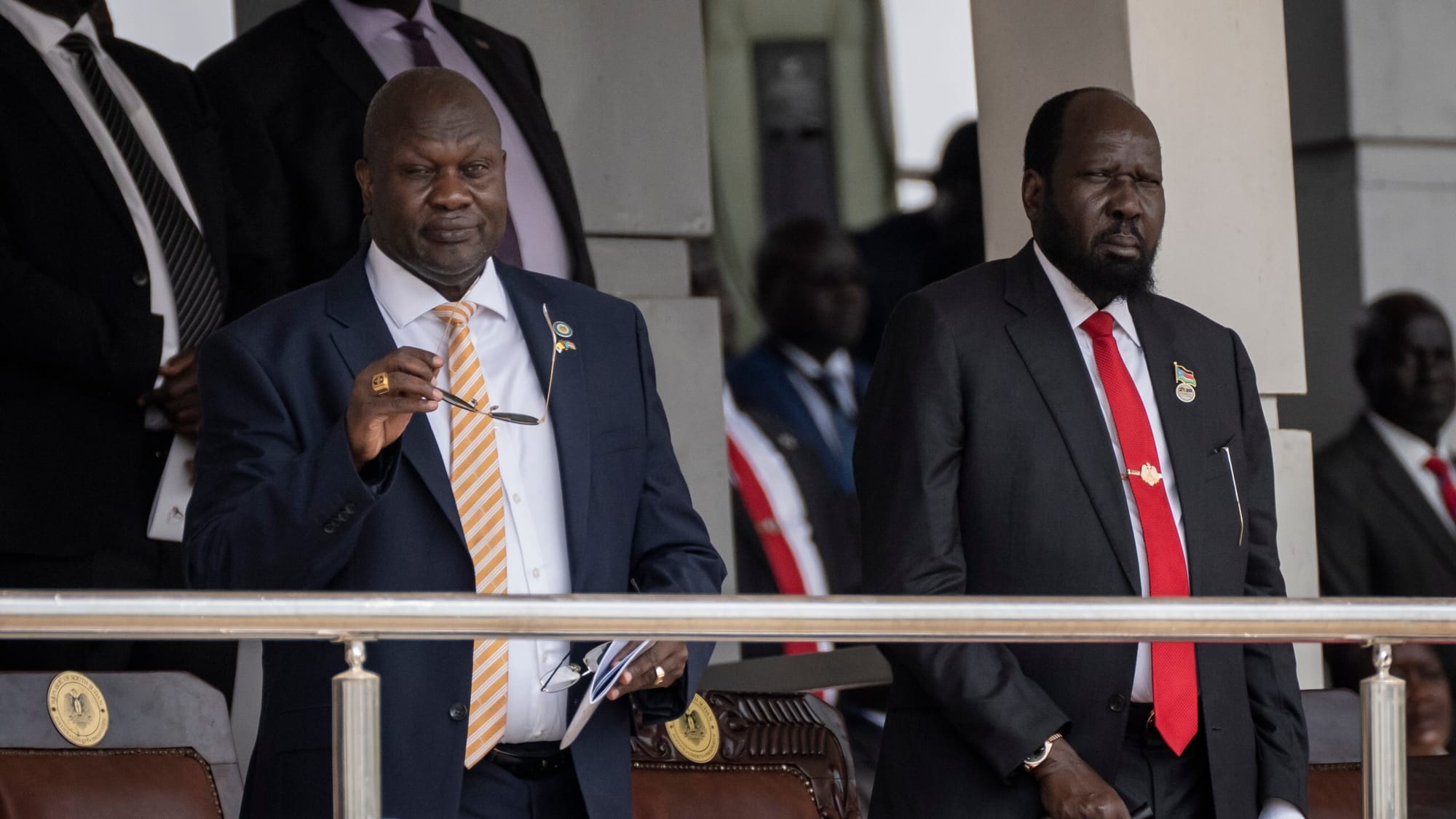 SOUTH SUDAN'S CO-RULING PARTY SIGNALS END OF PEACE DEAL WITH ARREST OF FIRST VICE PRESIDENT :INPROSPECTIVE TOTHE UNITED NATIONS MISSION COLLECTIVE CALL FOR RESTRAINT CONCERNING THE MANNER, SITUATIONS HAS TILTED CLOSER TO ANOTHER LACKADAISICAL CIVIL WAR.