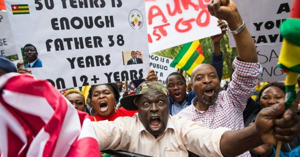 AMIDST POLITICAL TENSIONS;TOGO SUSPENDS ALLEDGED FRENCH BROADCASTERS FOR ''BIASED COVERAGE''