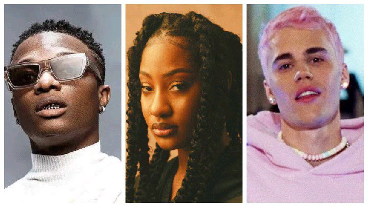LEGENDARY PROFESSIONAL MUSICIANS； WIZKID，FEATURED JUSTIN BIEBER AND GORGEOUS MISS TEMS.