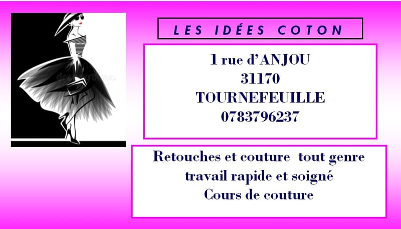 COURS DE COUTURE, vous pourrez dire c'est Moi qui l'ai fait...